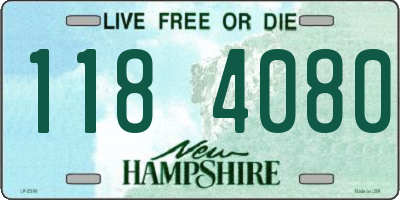 NH license plate 1184080