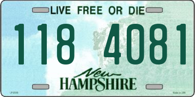 NH license plate 1184081