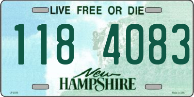 NH license plate 1184083