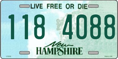 NH license plate 1184088