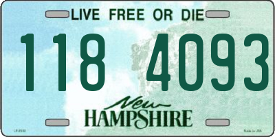NH license plate 1184093