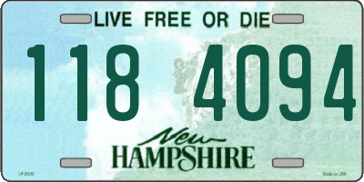 NH license plate 1184094