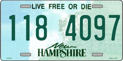 NH license plate 1184097
