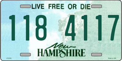 NH license plate 1184117