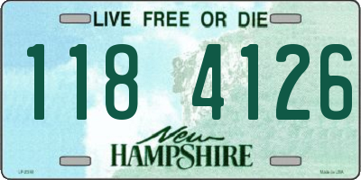 NH license plate 1184126
