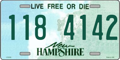 NH license plate 1184142