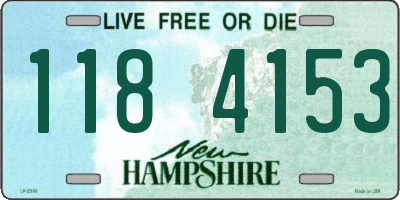 NH license plate 1184153