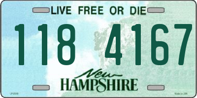 NH license plate 1184167
