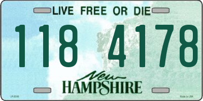 NH license plate 1184178
