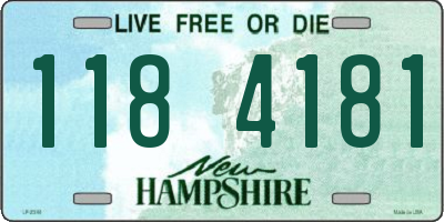 NH license plate 1184181