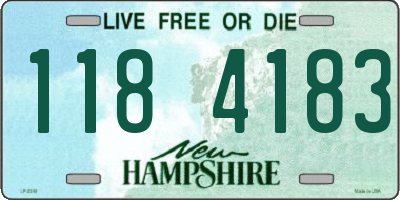 NH license plate 1184183