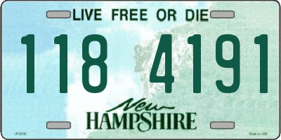 NH license plate 1184191