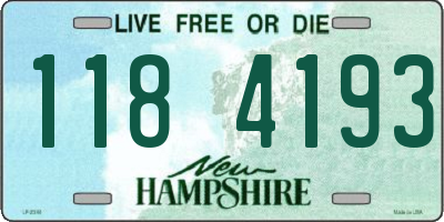 NH license plate 1184193