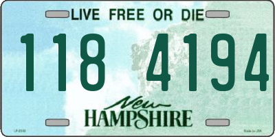 NH license plate 1184194