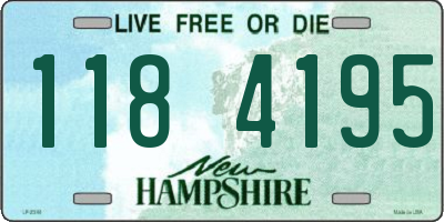 NH license plate 1184195