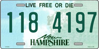 NH license plate 1184197