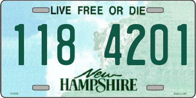 NH license plate 1184201
