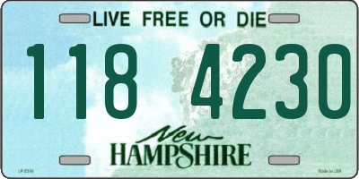 NH license plate 1184230