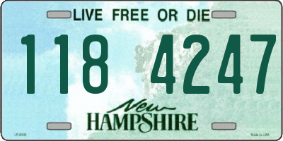 NH license plate 1184247