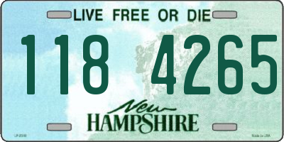 NH license plate 1184265
