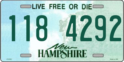 NH license plate 1184292