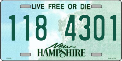 NH license plate 1184301