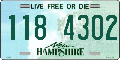NH license plate 1184302