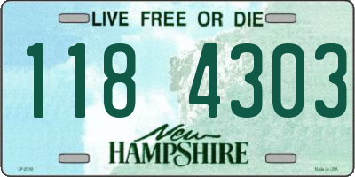 NH license plate 1184303