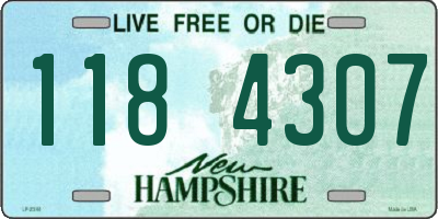 NH license plate 1184307