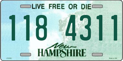 NH license plate 1184311