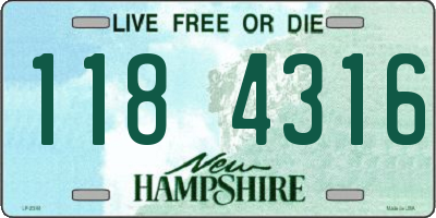 NH license plate 1184316