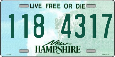 NH license plate 1184317