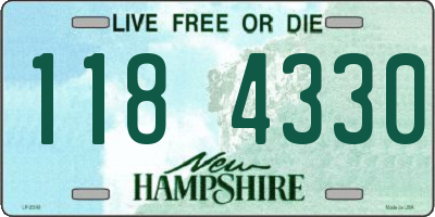 NH license plate 1184330