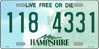 NH license plate 1184331