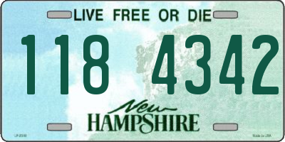 NH license plate 1184342