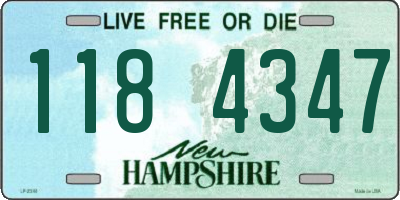 NH license plate 1184347