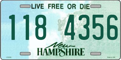 NH license plate 1184356