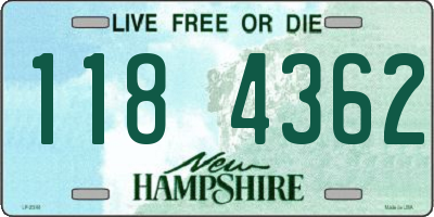 NH license plate 1184362