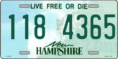 NH license plate 1184365