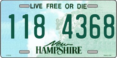 NH license plate 1184368