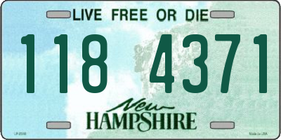 NH license plate 1184371
