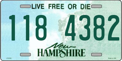 NH license plate 1184382
