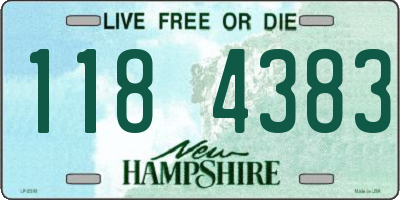 NH license plate 1184383