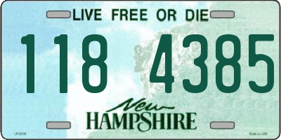 NH license plate 1184385