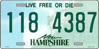 NH license plate 1184387