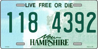 NH license plate 1184392