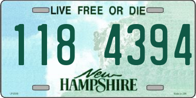 NH license plate 1184394