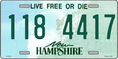 NH license plate 1184417