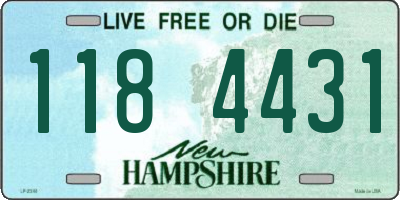 NH license plate 1184431