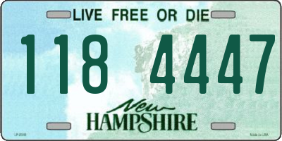 NH license plate 1184447
